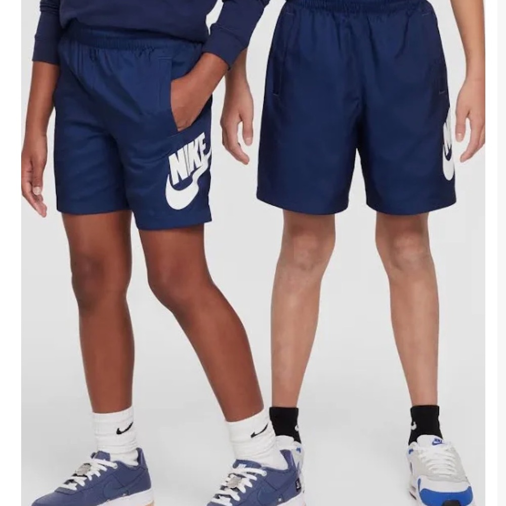 ✔️Nike Kids' Club Shorts - Midnight Navy/White